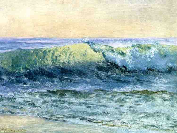 Albert Bierstadt Painting The Wave